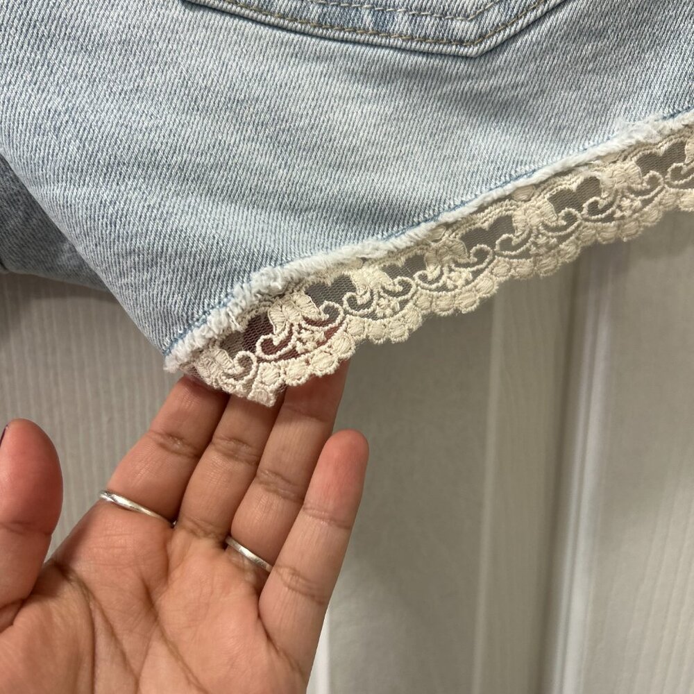 Blue High Rise Shorts - Picture 10 of 12
